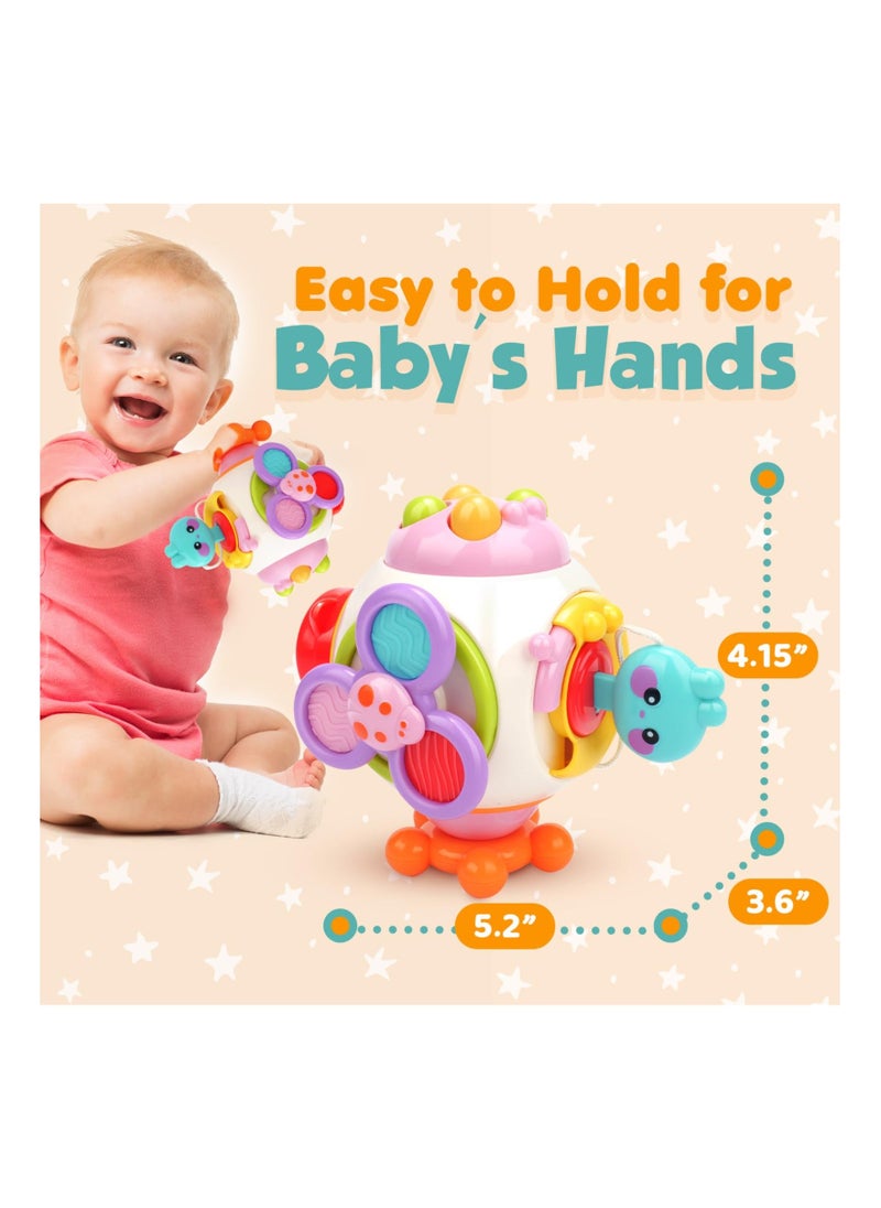 Y&D Busy Cube for Toddlers1-3, Sensory Activity Spinner Toy Baby Board Montessori Travel Essential Toys 1 2 3 year old Kids on the Go  - Image 5