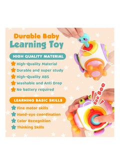 Y&D Busy Cube for Toddlers1-3, Sensory Activity Spinner Toy Baby Board Montessori Travel Essential Toys 1 2 3 year old Kids on the Go  - Image 3