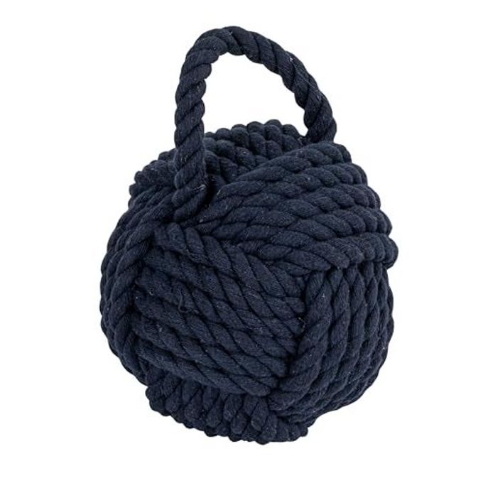 BLUE ROPE KNOT COTTON DOOR STOP