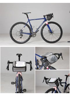 LEOKOR Bike Handlebar Bag Basket Pannier Cooler Bag With Reflective Strip Waterproof Bike Storage Bag with Touchable Transparent Phone Pouch for Mountain Road Bikes Scooters  - Image 3