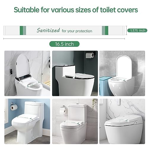 Germiwipe Printed Toilet Seat Band,toilet seat strips,Paper,(Case of 1000),16.5 Inch Long x 1.375 Inch Wide - Image 4