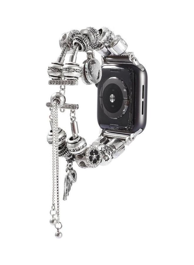 نيبمينينت سوار لساعة أبل 5 و4 مقاس 44 مم/3 و2 و1 42 مم فضي - Image 1