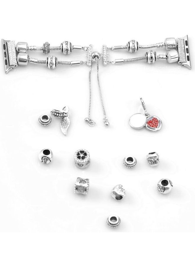 نيبمينينت سوار لساعة أبل 5 و4 مقاس 44 مم/3 و2 و1 42 مم فضي - Image 4