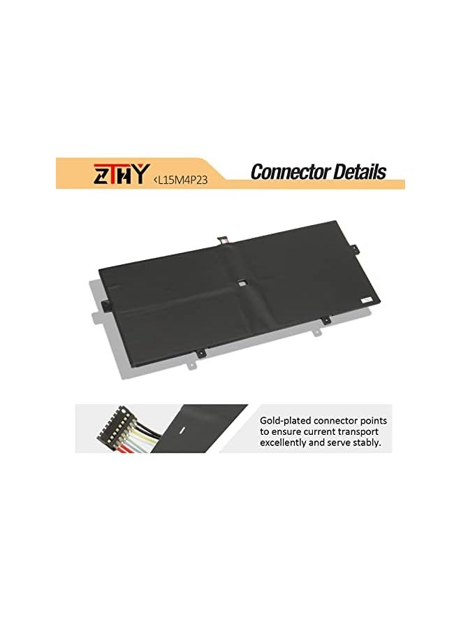 ZTHY - 78Wh L15M4P23 L15C4P21 Laptop Battery Replacement For Lenovo Yoga 910 Glass 910-131Kb 910-13Ikb-80Vf00Bvhh 80Vf004Cge 80Vf00Kxmh 80Vf00Fqus Yoga 5 Pro(512G) 5B10L46105 L15C4P22 L15M4P21 - Image 1