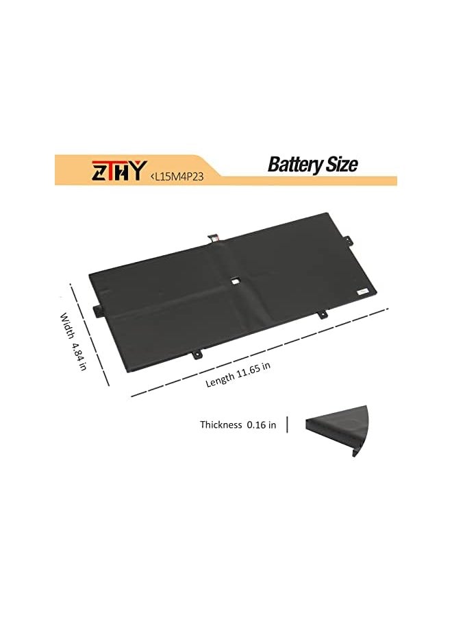 ZTHY - 78Wh L15M4P23 L15C4P21 Laptop Battery Replacement For Lenovo Yoga 910 Glass 910-131Kb 910-13Ikb-80Vf00Bvhh 80Vf004Cge 80Vf00Kxmh 80Vf00Fqus Yoga 5 Pro(512G) 5B10L46105 L15C4P22 L15M4P21 - Image 1