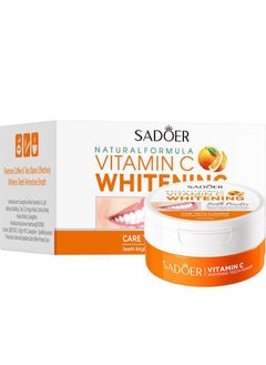 SADOER Vitamin C Whitening Tooth Powder Remove Coffee Tea Stains Effectively Whitens Teeth Refreshes Breath 60g  - Image 1