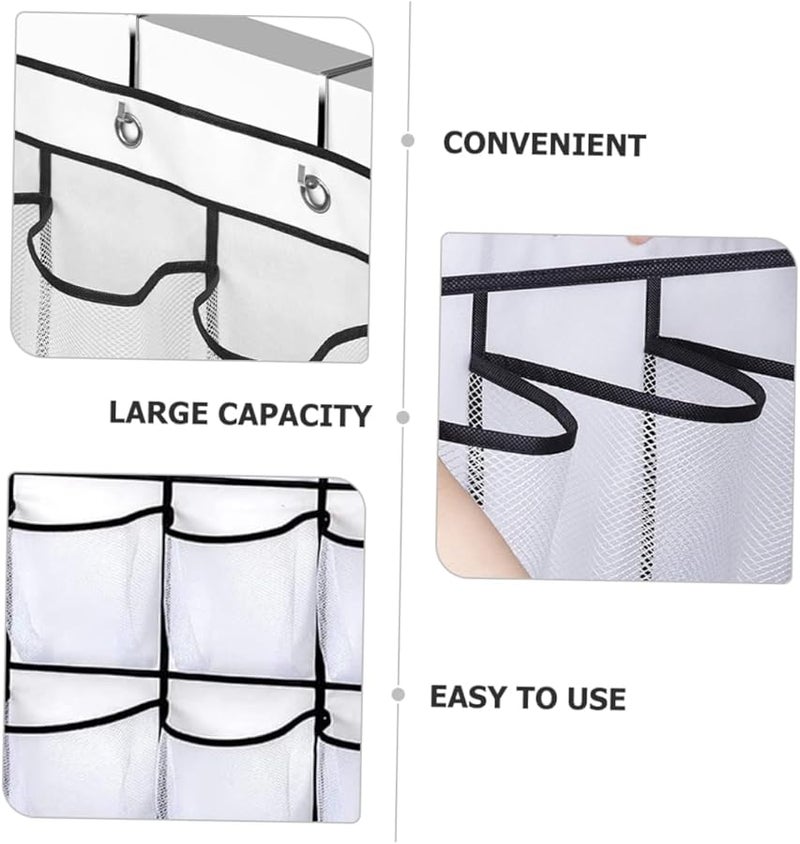 حقيبة منظِّم معلق كبيرة السعة بشبكة للأبواب للأحذية والقبعات والأدوات المنزلية - Image 3