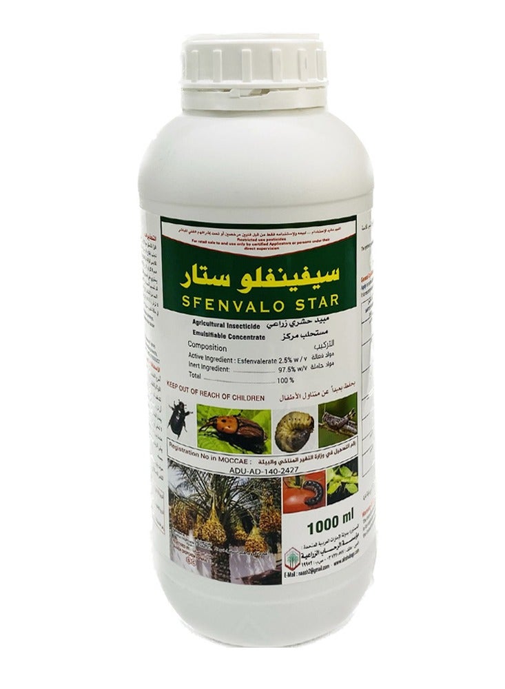 Garden Sfenvalo Star an MOCCAE Approved Insecticide for Plants | Made in Spain | No.1 Choice of Gardeners | 1L - Image 1