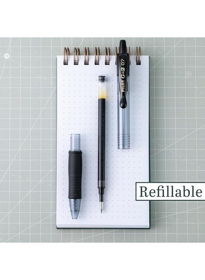 PILOT G2 Premium Refillable And Retractable Rolling Ball Gel Pens Fine Point Black Ink 12 Count 31020 - Image 2