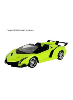 Beauenty Premium Convertible Rechargeable Big RC Racing Toy Car Replica Model (Green) RC Drift Car with Light and Sound Effect Fast Racing Toy Car 2.4 Ghz Remote Good Battery  - Image 4