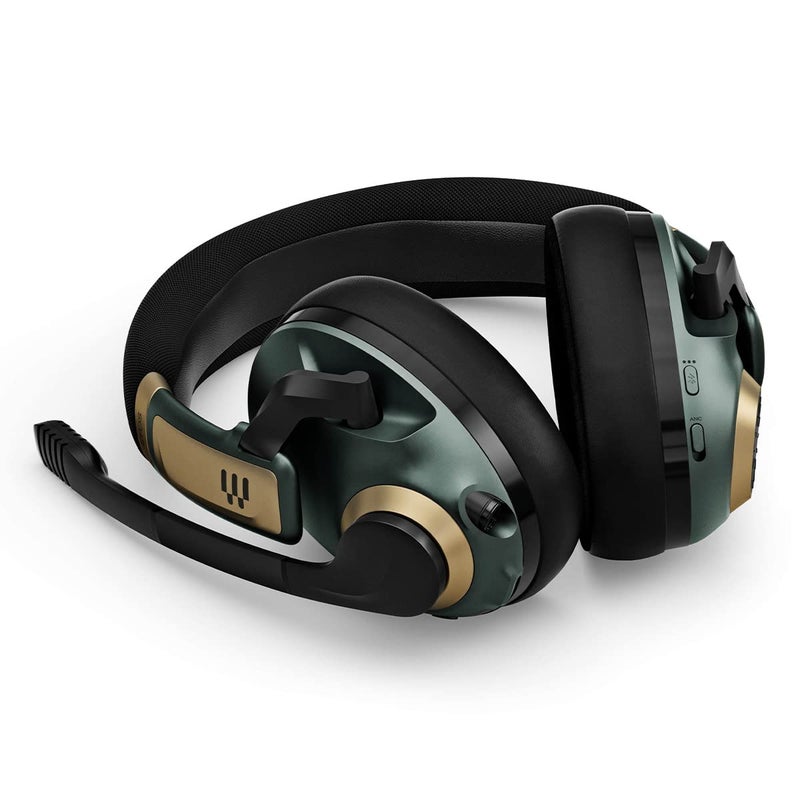 EPOS Gaming H3Pro Hybrid Gaming Headset - PC Headphones with Microphone - Noise-Cancellation, Adjustable, Smart Button Audio Mixing, Bluetooth, Gaming Suite, Surround Sound - (Racing Green) - Image 5