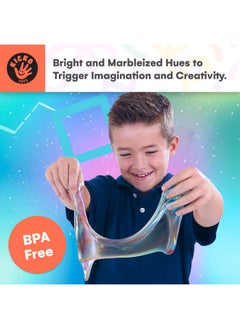 Kicko Marbled Unicorn Color Slime Set - 24-Pack Colorful Galaxy Slime For Kids - Soft, Gooey Sludge For Sensory Play And Tactile Stimulation - Ideal Slime Party Favors And Educational Slime Kit  - Image 2