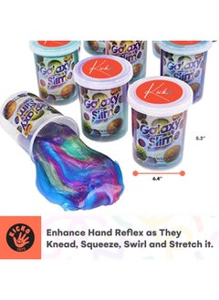 Kicko Marbled Unicorn Color Slime Set - 24-Pack Colorful Galaxy Slime For Kids - Soft, Gooey Sludge For Sensory Play And Tactile Stimulation - Ideal Slime Party Favors And Educational Slime Kit  - Image 3