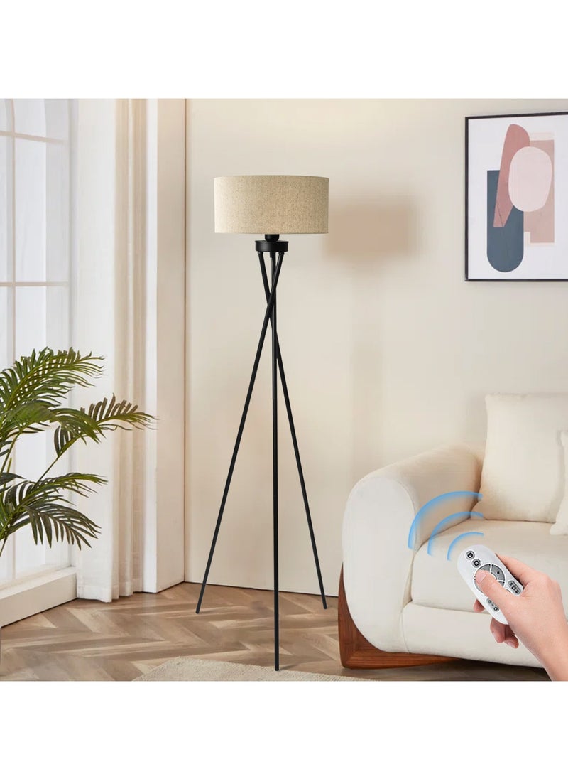 Perfin Triangle Floor Lamp Remote Control Dimmable Standing Lamp 12W Corner Floor Lamp,  Suitable for Study, Bedroom, Living Room  - Image 1