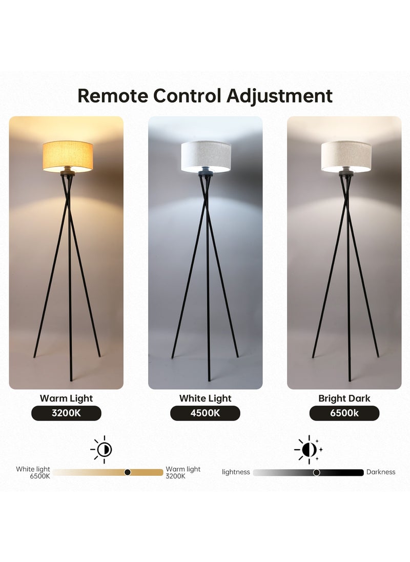 Perfin Triangle Floor Lamp Remote Control Dimmable Standing Lamp 12W Corner Floor Lamp,  Suitable for Study, Bedroom, Living Room  - Image 3