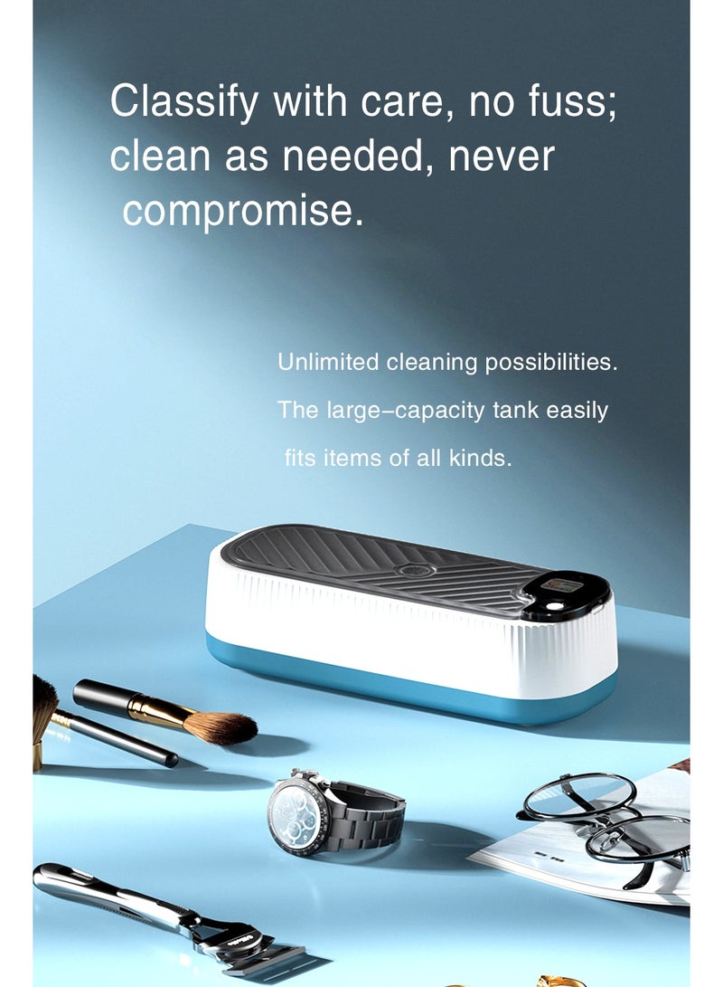 Home multi-functional eyeglass cleaner with sonic vibration for cleaning contact lenses, jewelry, braces, and razors. - Image 5