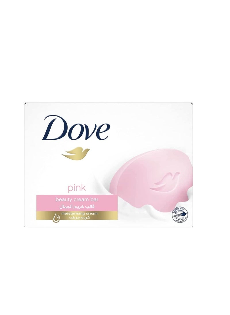 Dove Beauty Cream Bar Soap Pink Made With ¼ Moisturizing Cream 90G 