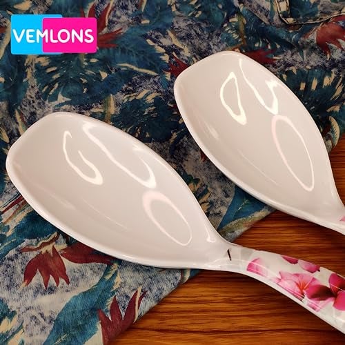 Vemlons Serving Spoon Long Handled Serving Spoon Melamine, Tableware (Set of 4) - Image 4