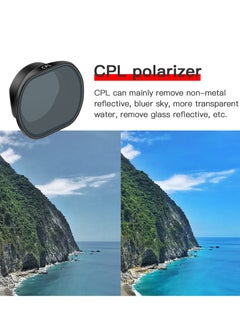 KASTWAVE ND Filters Set for DJI FPV Drone Gimbal Camera Lens Filter Set, 4 Pack Drone Camera Lens Waterproof Aerial Photography Accessories（ND8 / ND16 / ND32 / CPL）  - Image 3
