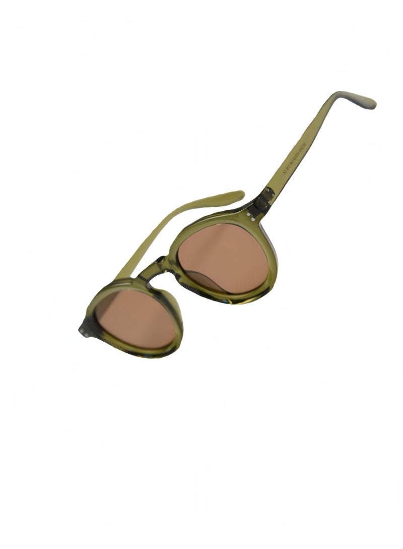 Round frame sunglasses, unisex, UV400 protection women's sun glasses, fashionable decoration glasses, driving, outdoors, party, street photography - Image 3