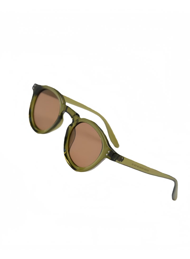 Round frame sunglasses, unisex, UV400 protection women's sun glasses, fashionable decoration glasses, driving, outdoors, party, street photography - Image 2