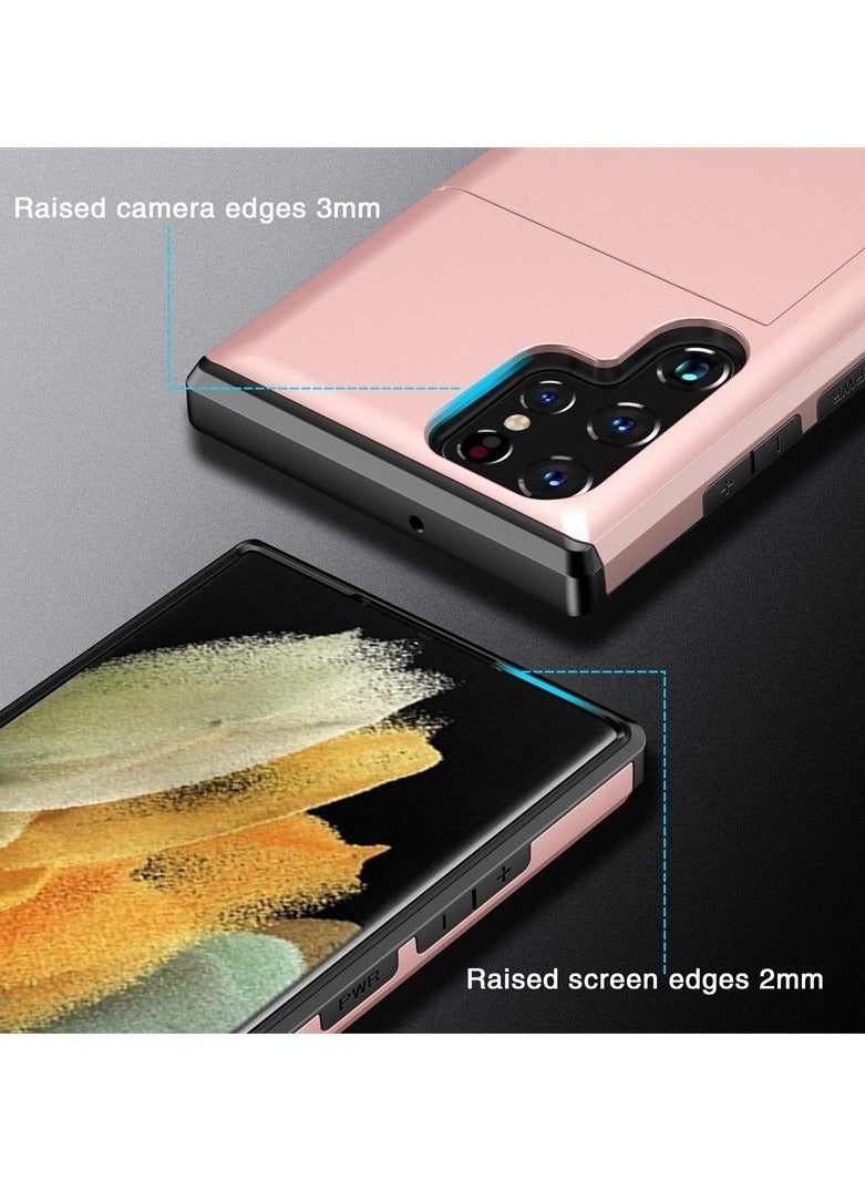 DUNISO Samsung Galaxy S23 Ultra Case, S23 Ultra Slim Case, Galaxy S23 Ultra Case Card Holder Pocket Anti-Drop, All-Around Protection  - Image 4