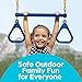 Jungle Gym Kingdom Swing Sets for Backyard Monkey Bars Swingset Accessories Set Includes 18 Trapeze Swing Bar 48 Heavy Duty Chain with Locking Carabiners Outdoor Play Equipment Blue - Image 3
