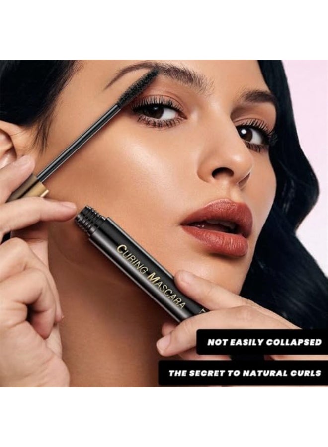 QiBest All-In-One Gift Set, Complete Eye Makeup Kit with 2-Colour Eyeshadow Palette, Mascara, Eyeliner Brush, Eyebrow gel, Ideal Starter Set for Women Beauty Cosmetics for Daily Eye - Image 2