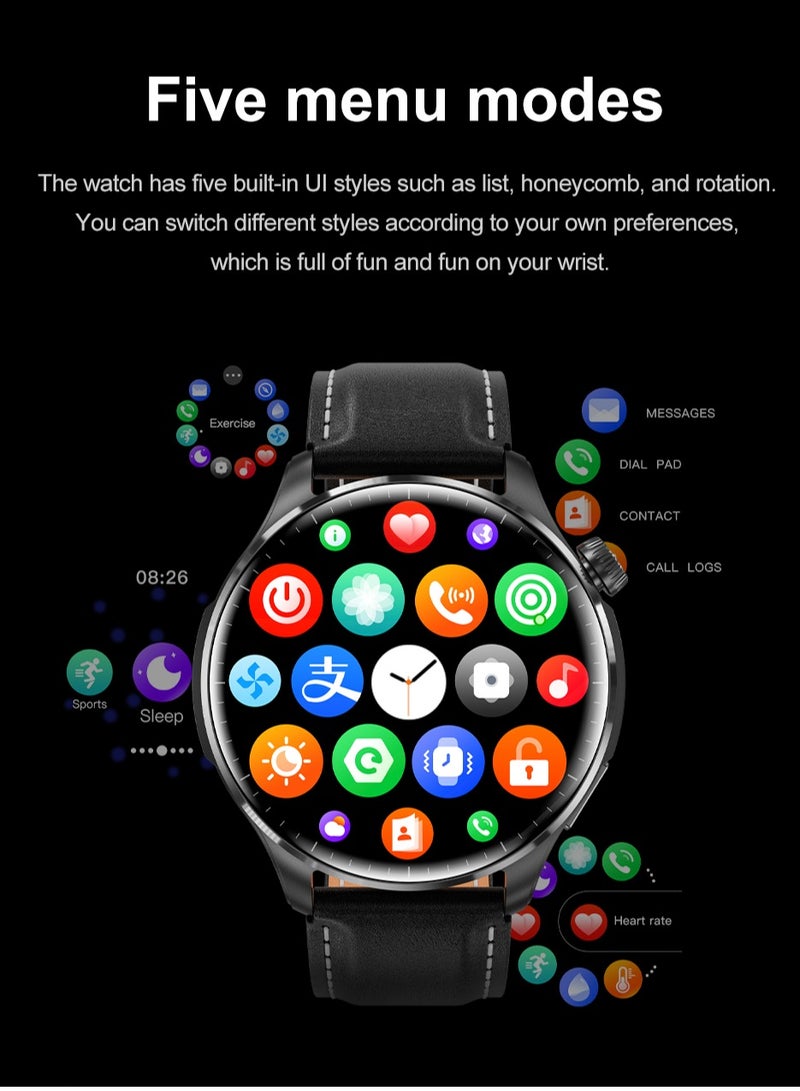 GULFLINK M13 Business Smart Watch With Answer Call Function NFC Compass Body Temperature Monitor Fitness Tracker Smartwatch for Men- Silver - Image 2