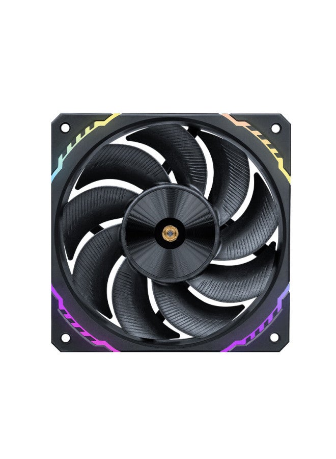 Valkyrie S12r Vk Fdb Bearing, Lcp Anti-blow Fan Blade, Secondary Dynamic Balance, 2150rpm, 12cm Case Fan, 4pin Pwm, Argb Lighting Effects - Image 3