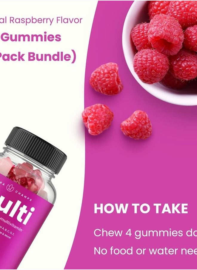 NutraChamps علكات الفيتامينات المتعددة للسيدات | فيتامينات أ، ب، ج، د، هـ، البيوتين، حمض الفوليك | الفيتامينات اليومية للنساء | فيتامينات متعددة قابلة للمضغ للسيدات | مكمل غذائي للعظام والدماغ والقلب والمناعة والطاقة (عبوتان)  - Image 5