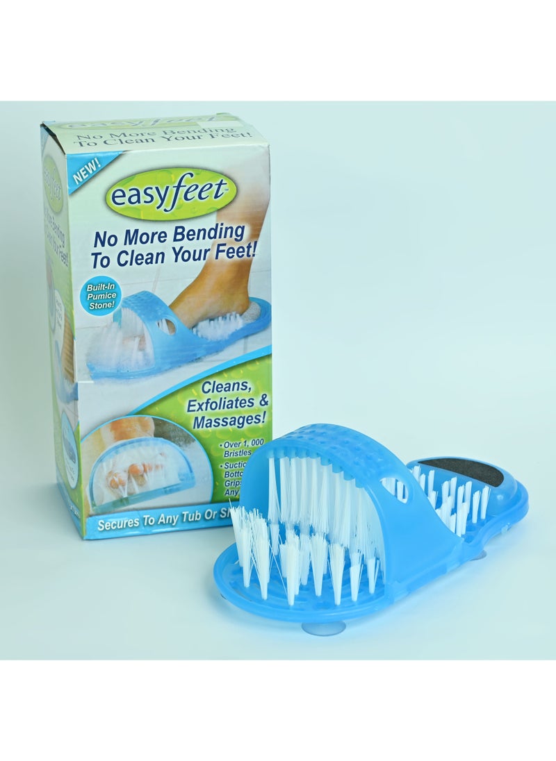 Foot Brush for Bathroom Foot Cleaner Brush Shower Foot Brush Foot Cleaning Brush For Both Men And Women Bathroom Accessories – Blue