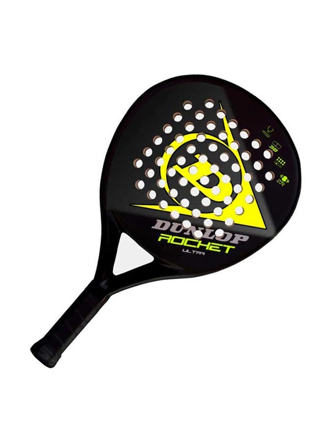 Rocket Ultra Padel Racket, Black/Yellow