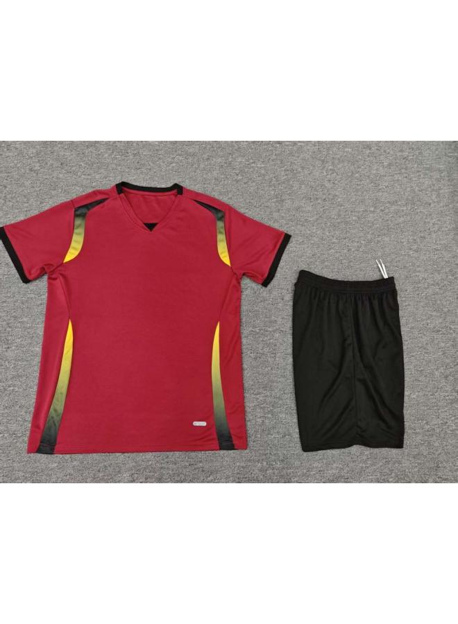 Soccer Jersey Set For Men And Women, Printed Training Team Uniform, Children's Primary School Soccer Sportswear, Adult Game Team Shirt