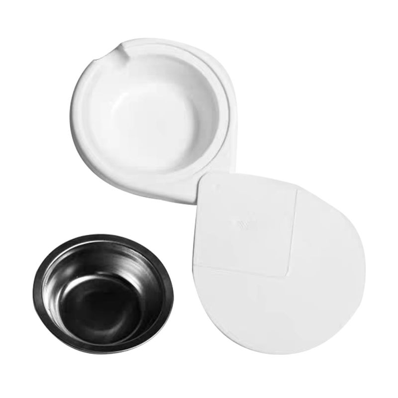 Rotatable Under Desk Ashtray with Removable Lid Stainless Steel Windproof for Home Office Indoor Outdoor - Image 2