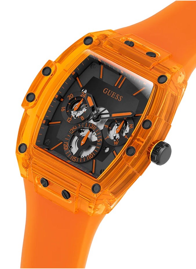 Guess Men's Orange Rectangular Nylon Dial Watch - GW0203G10 - pzsku/Z810DE70461E1A792F69EZ/45/_/1741518886/24f27ff9-60f3-4569-88a2-14465fcd0ff0