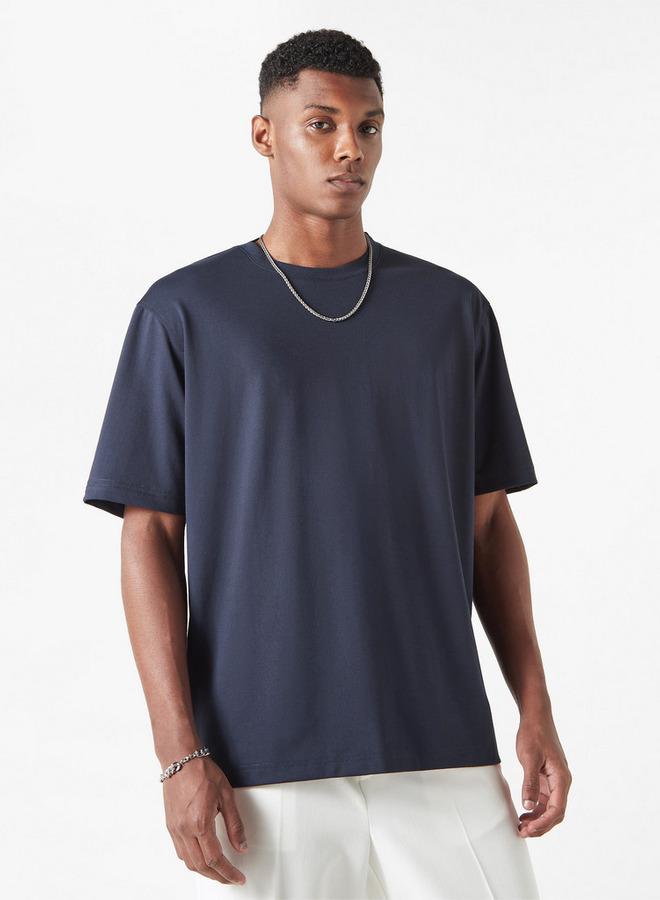 ايكونيك تيشيرت بياقة ضيّقة وأكمام قصيرة من آيكونيك - Image 1