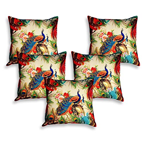 IM FAB IMFAB Set of 5 Decorative Hand Made Jute Throw/Pillow Cushion Covers - (16 X 16 INCHES) - Image 1