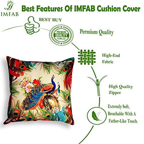 IM FAB IMFAB Set of 5 Decorative Hand Made Jute Throw/Pillow Cushion Covers - (16 X 16 INCHES) - Image 4