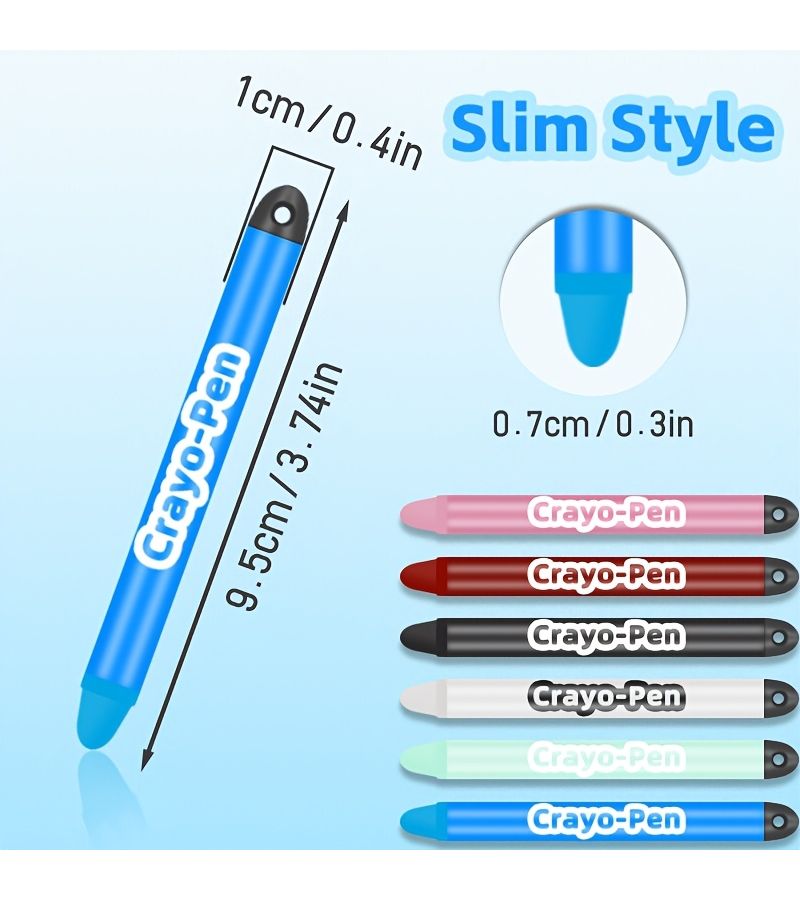 Sea Blue Crayon Stylus No Charging Convenient Touch Pen for VIVO OPPO Devices - Image 3