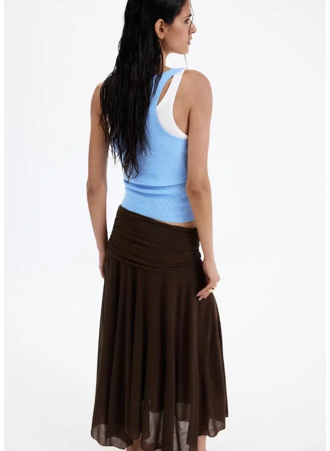Mango Fitted Ribbed Top