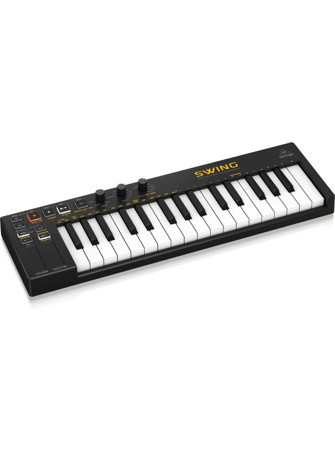 behringer SWING 32-Key USB MIDI Controller Keyboard with 64-Step Polyphonic Sequencing, Chord and Arpeggiator Modes - Image 3