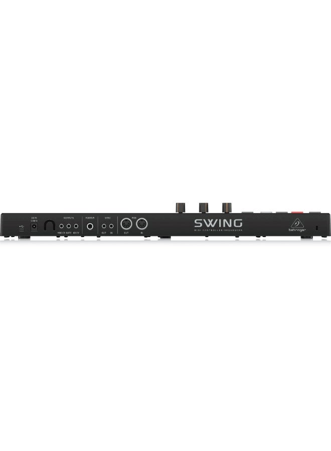 behringer SWING 32-Key USB MIDI Controller Keyboard with 64-Step Polyphonic Sequencing, Chord and Arpeggiator Modes - Image 4