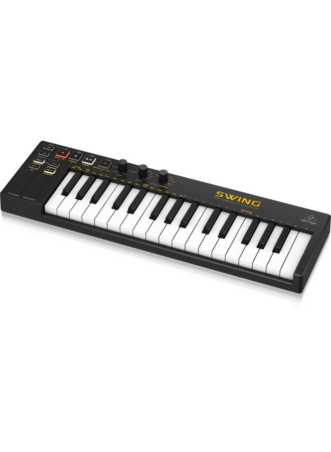 behringer SWING 32-Key USB MIDI Controller Keyboard with 64-Step Polyphonic Sequencing, Chord and Arpeggiator Modes - Image 5