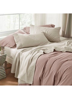 Bedsure Bedsure King Size Sheets - Soft Sheets for King Size Bed, 4 Pieces Hotel Luxury Linen King Sheets, Easy Care Polyester Microfiber Cooling Bed Sheet Set  - Image 5