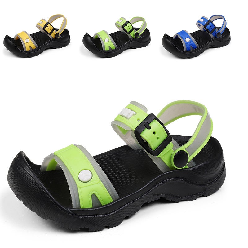 Children'S Boys' Beach Shoes, Medium And Large Kids' Shoes For Boys With Wide Feet, Student Sandals, Sizes 30-39, Comfortable Summer Style - Image 4