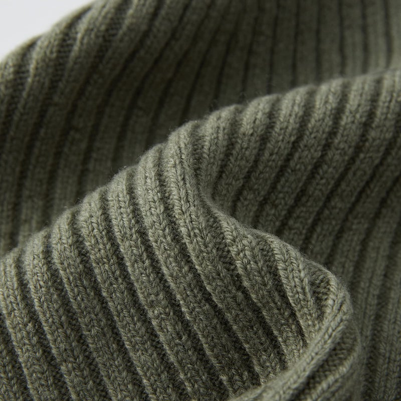FUQILA 100% Merino Wool Cuff Beanie Hat, Unisex Warm Winter Caps Soft, Breathable & Cozy Stretchy Knitted Cuffed Cap (Absinthe Green) - Image 2