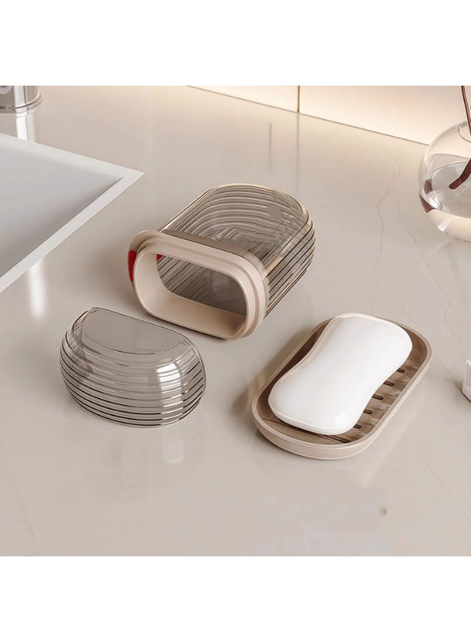 Travel Soap Case Leakproof Soap Container with Lid Portable Bar Soap Holder for Traveling, Soap Dish for Bathroom, Shower, Gym, School - Image 4