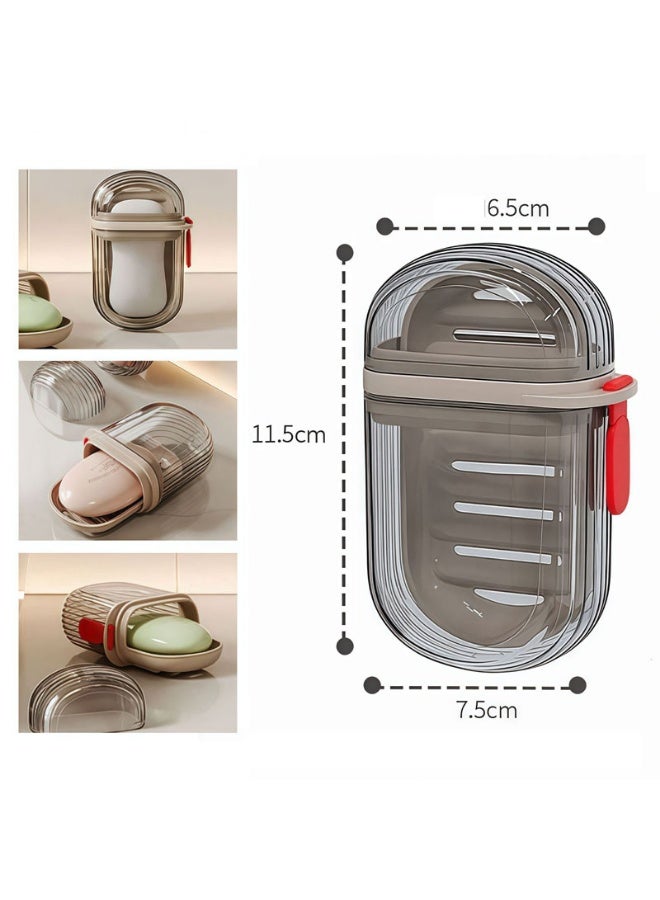 Travel Soap Case Leakproof Soap Container with Lid Portable Bar Soap Holder for Traveling, Soap Dish for Bathroom, Shower, Gym, School - Image 5