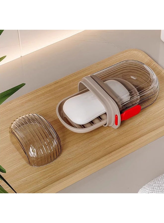 Travel Soap Case Leakproof Soap Container with Lid Portable Bar Soap Holder for Traveling, Soap Dish for Bathroom, Shower, Gym, School - Image 3